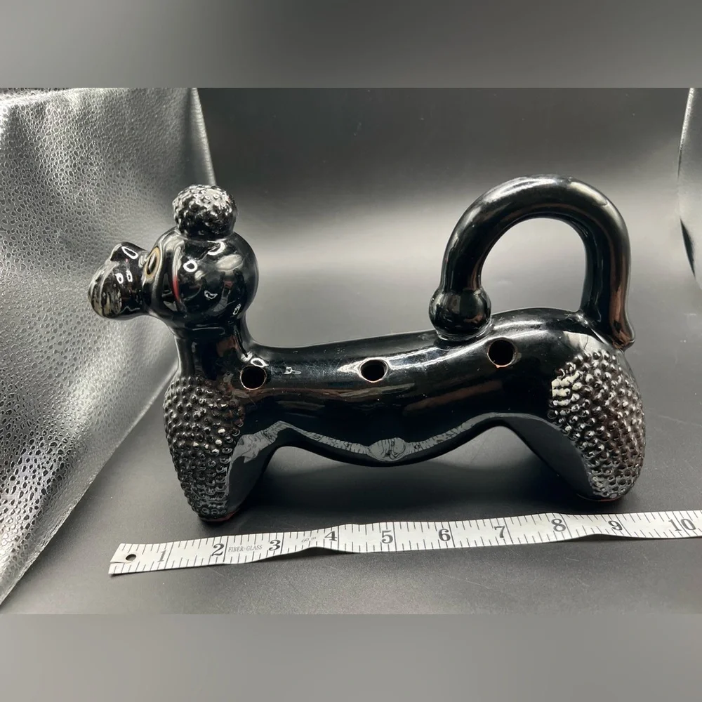 Redware Japan poodle spice rack